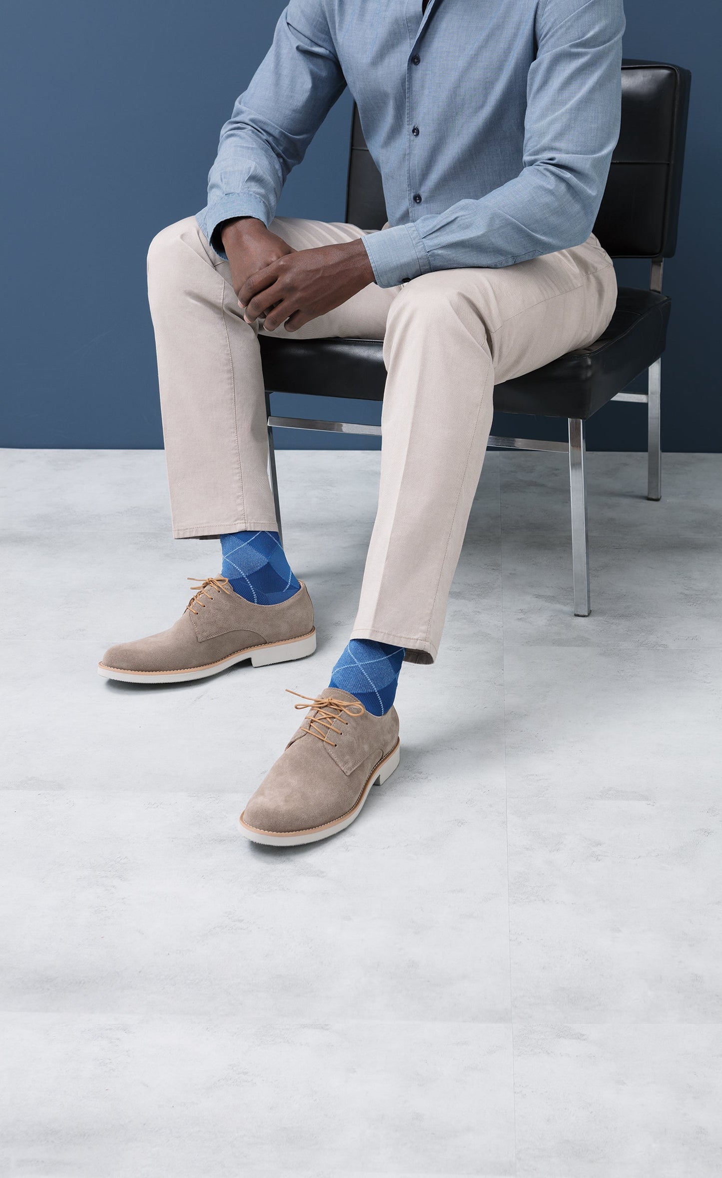 Men's Style Microfiber Patterns Calf