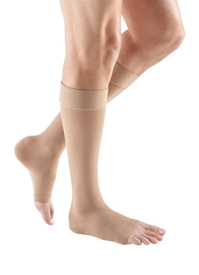 mediven plus, 30-40 mmHg, Calf High with Silicone Topband, Open Toe